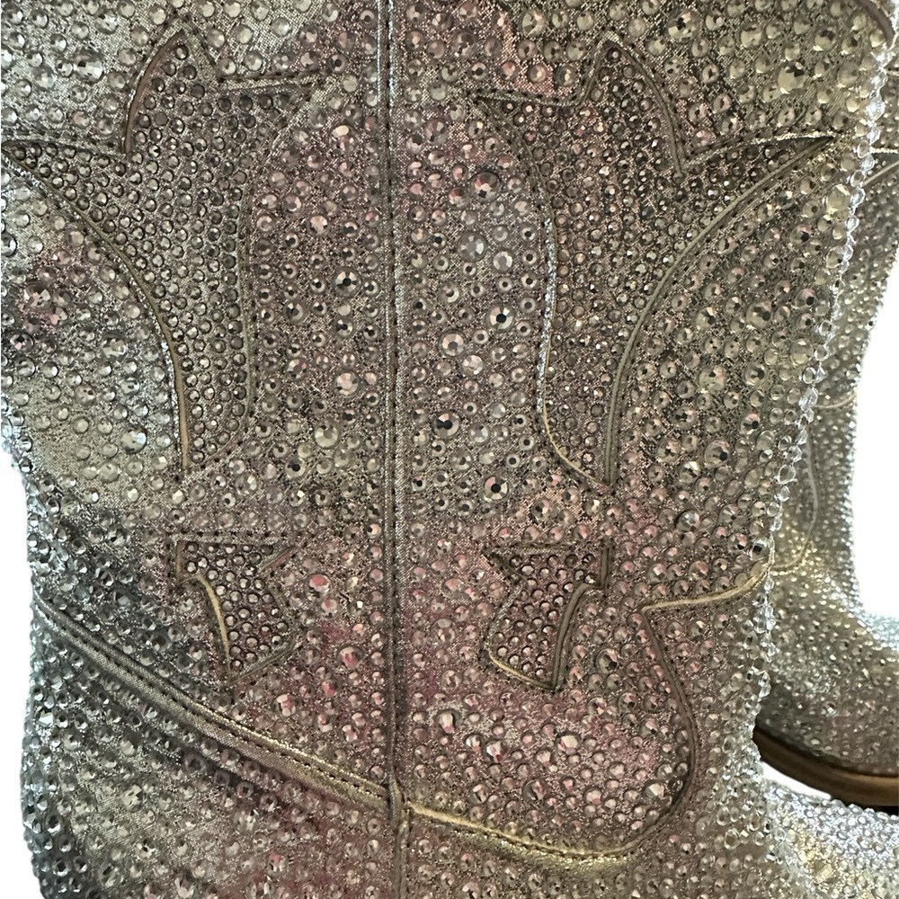 Crown Vintage Size 6.5 Womens Shimmer Western Boots Shoe Was Tried On in store - Picture 3 of 6